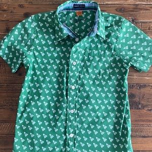 Boys Short Sleeve Button Down